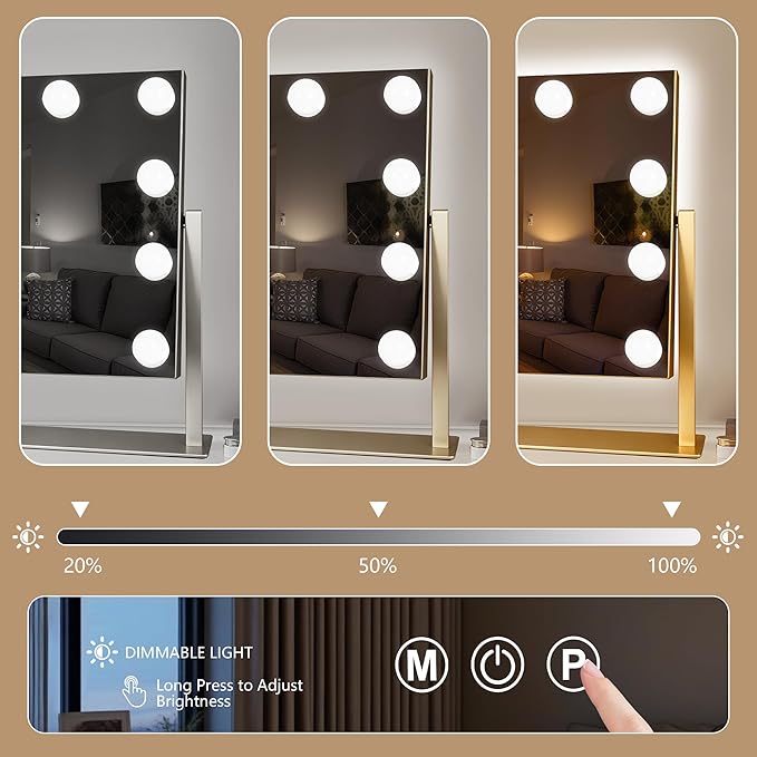 Ratsamee Hollywood Vanity Mirror with Lights